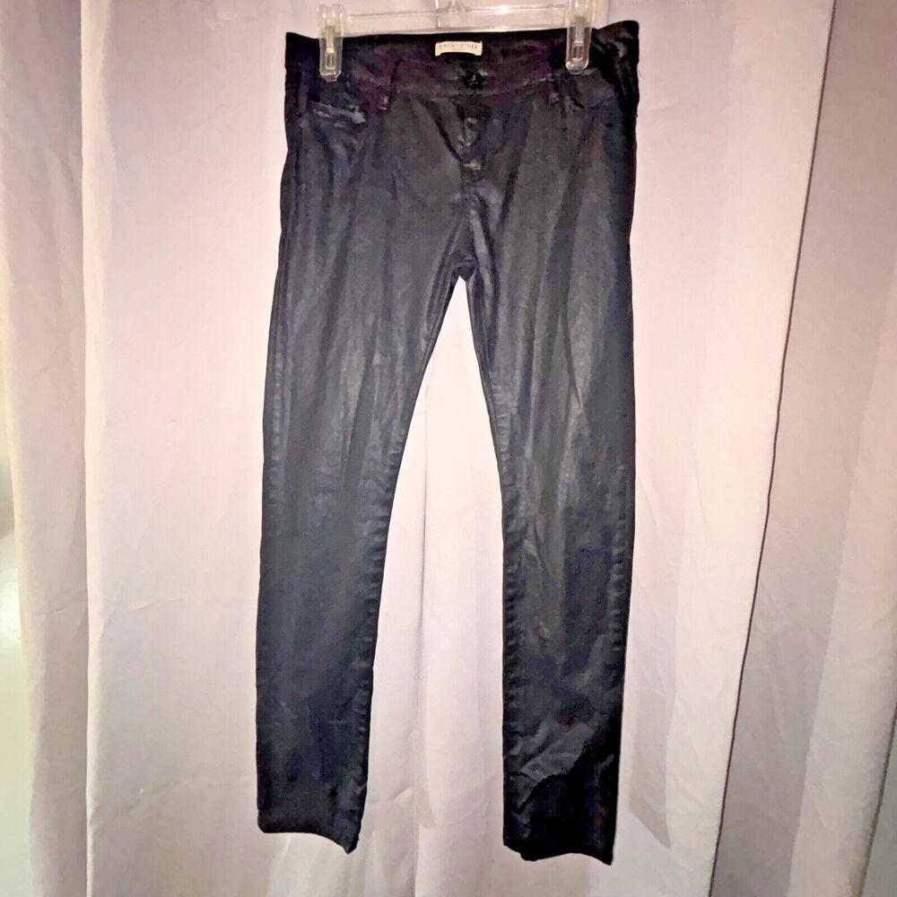 Each x Other Paris Black Denim‎ Waxed Premium Skinny Jeans size 27